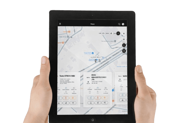 Portal em tablet